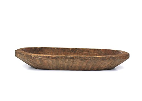 Pan bowl de madera grueso de Sur con Grace para mesa 4