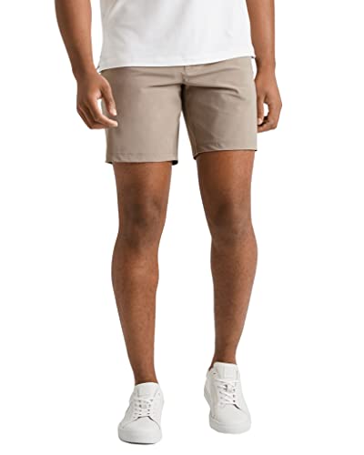 Rhone Men's Resort Short 8" Inseam, Breathable, Moisture-Wicking, Premium 4-Way Stretch Fabric (Sandalo, 33) #TOP11