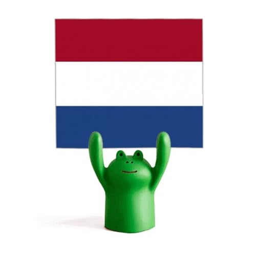 Memo holder Pays-Bas drapeau UE pince note grenouille cartoon