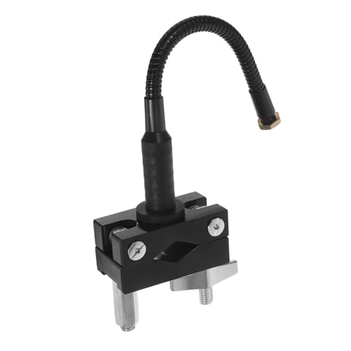 ifundom Drum Rim Microphone Clamp: Percussion Microphone Mount Attachment For Drum Bass Hoop Clip Holder With Tension Rod Black