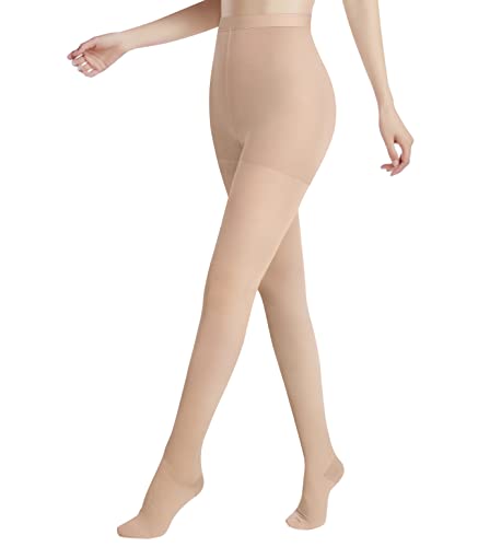 Image of Medical Compression Pantyhose for Women Support Stockings 20-30 mmHg Treatment Swelling, Edema Varicose Veins