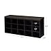 VASAGLE CUSTOS Collection - Shoe Bench, Storage Bench with Padded Seat, Entryway Bench with 15 Compartments, for Bedroom, 11.8 x 41.3 x 18.9 Inches, Espresso Brown and Chestnut Brown ULHS15BR