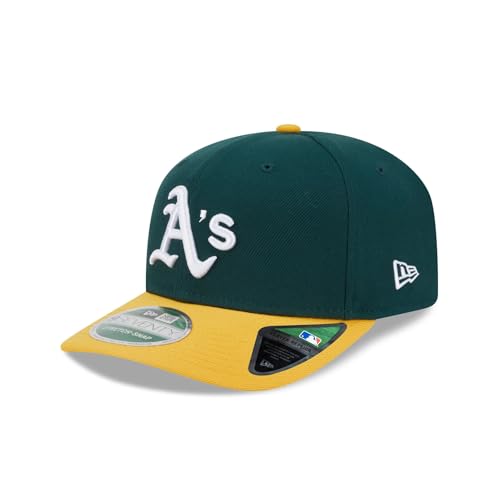 New Era Unisex-Adult MLB Player Replica 9SEVENTY Baseball Team Color Stretch Adjustable Snapback Hat One Size Fits All - Oakland Athletics - Green