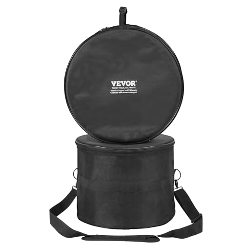 VEVOR 5-teiliges Schlagzeugtaschen-Set, 1680D Oxford-Gewebe, gepolstert mit 1,5 m abnehmbarem Schultergurt, Tragegriffen, für 55,88 cm Kick, 30,48 cm Tom, 33,02 cm Tom, 40,64 cm Tom, 35,56 cm Snar