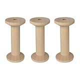 bobine en bois a donner Peut être utilisé pour contenir du fil de coton, de la corde de chanvre, du fil de fer, du câble, du fil de nylon, etc., idéal pour les brodeurs à la main, les studios de couture et les studios à domicile