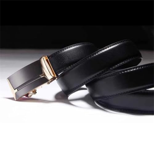 Men's Jeans Automatic Buckle Belts Leather Belt Waistband Strap Plus Large Size Silver Brown 115cm4