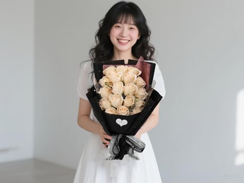 ソープフラワー 花束 枯れない花 フラワーギフト 造花 石鹸花 バラ 18本 母の日 人気 誕生日プレゼント 手提げ付き 人気 誕生日 結婚記念日 開店祝い 敬老の日 ボックス 送別会 父の日 卒業式 記念日 昇進 退職祝い 感謝 お祝い 転居 結婚祝い 贈り物 お見舞い クリスマス 新年プレゼント [3]