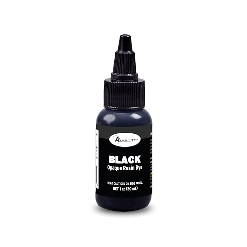 Alumilite Liquid Color Dye (Black, 1 oz) Highly Concentrated Tint for Casting Resin, Polyester, and Urethane - Ideal for Clear, Translucent, or Opaque DIY Arts and Crafts, Beginners & Professionals