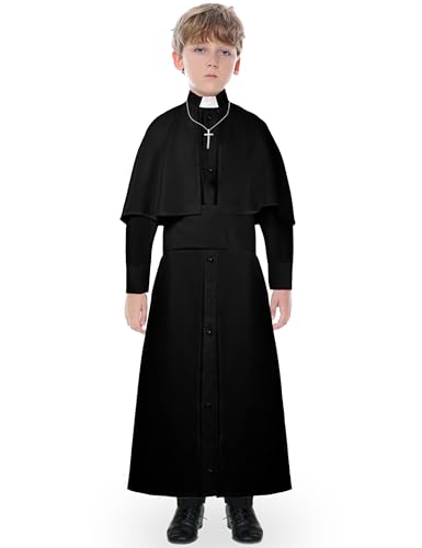 Disfraz de sacerdote para niños con accesorios 3 piezas miniatura 6