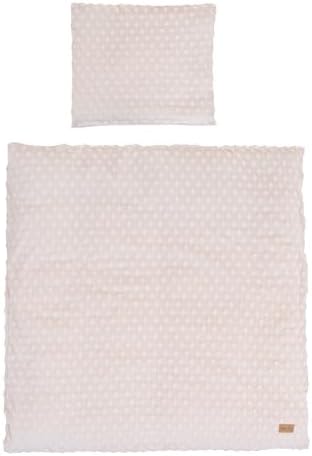 roba Babybettwäsche Frosty Almond 80 x 80 cm - 2-teiliges Bettwäsche Set für Babys - Bio Baumwolle - GOTS und Oeko-Tex 100 zertifiziert - Beige