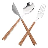 Couverts portables : parfaits pour les fêtes, mariages, banquets, restaurants, anniversaires et autres occasions. cuillères, baguettes et fourchette en acier inoxydable