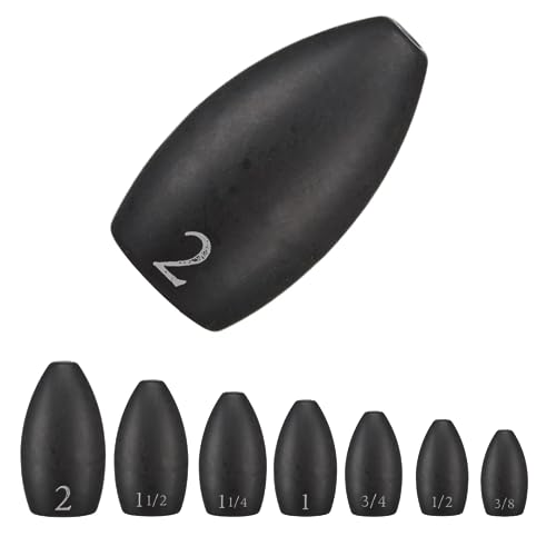 Reaction Tackle Tungsten Flipping Weights Sinkers - 3/4 Never Chip...