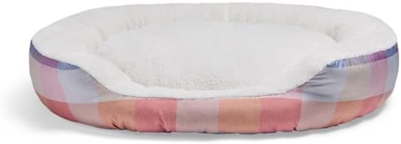 EveryYay by Petco Essentials Nester Step-in Dog Bed 36" L X 30" W X 7" H Purple Plaid