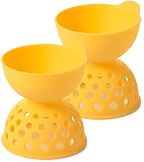 OXO Good Grips Silicone Egg Poachers (Set of 2),Yellow