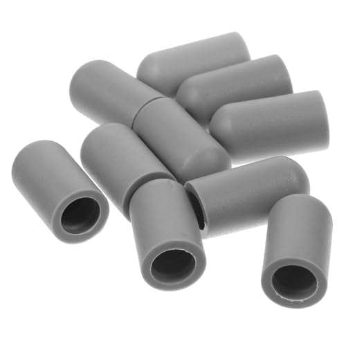 Vaguelly 10pcs Drumstick Tips Protective Caps for Drums Mute Accessories for Practice Enhance Skills Fits Drumsticks Simple Color Design