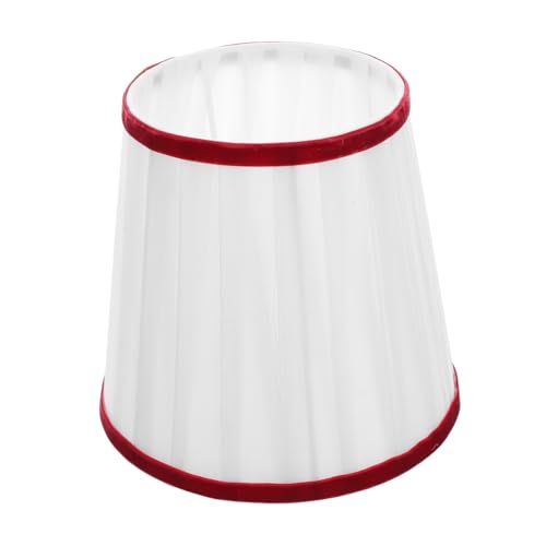 Garneck 布?プリーツランプシェード 対応 書斎 寝室 ダイニング用交換用ランプカバー 独特なプリーツデザインで柔らかい光を演出