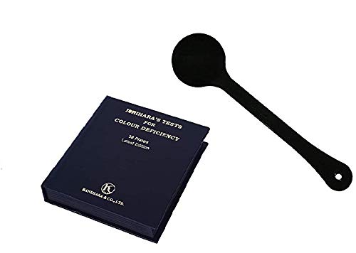 Ishihara Test Chart Books for Color Deficiency 38 Plates 2021 Edition with User Manual and One Eye Occluder in Box