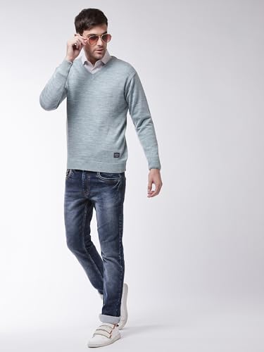 Image of Pivl Men's Winter V Neck Solid Sweaters ||Winterwear||
