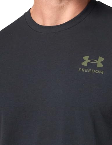 Under Armour Mens Freedom Graphic Short Sleeve T-Shirt, (001) Black / / Marine OD Green, Medium