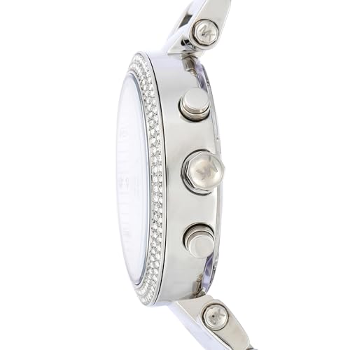 Michael Kors Parker Stainless Steel Watch With Glitz Accents
