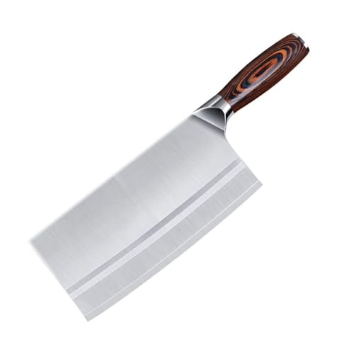 8-Inch Stainless Steel Meat Cleaver Knife, Razor Sharp Chopping &