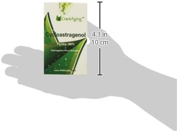 Miniatura 8 de Crackaging Cicloastragenol de superabsorción 98% 25 mg, 60 cápsulas en 2 botellas para apoyo de telómeros, inmunidad y longevidad