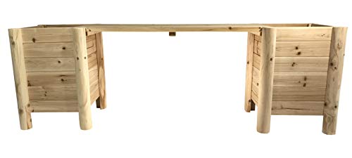 Boldly Growing Raised Planter Bench - Elevated Outdoor Patio Herb Garden Kit To Grow Herbs And Vegetables #TOP7