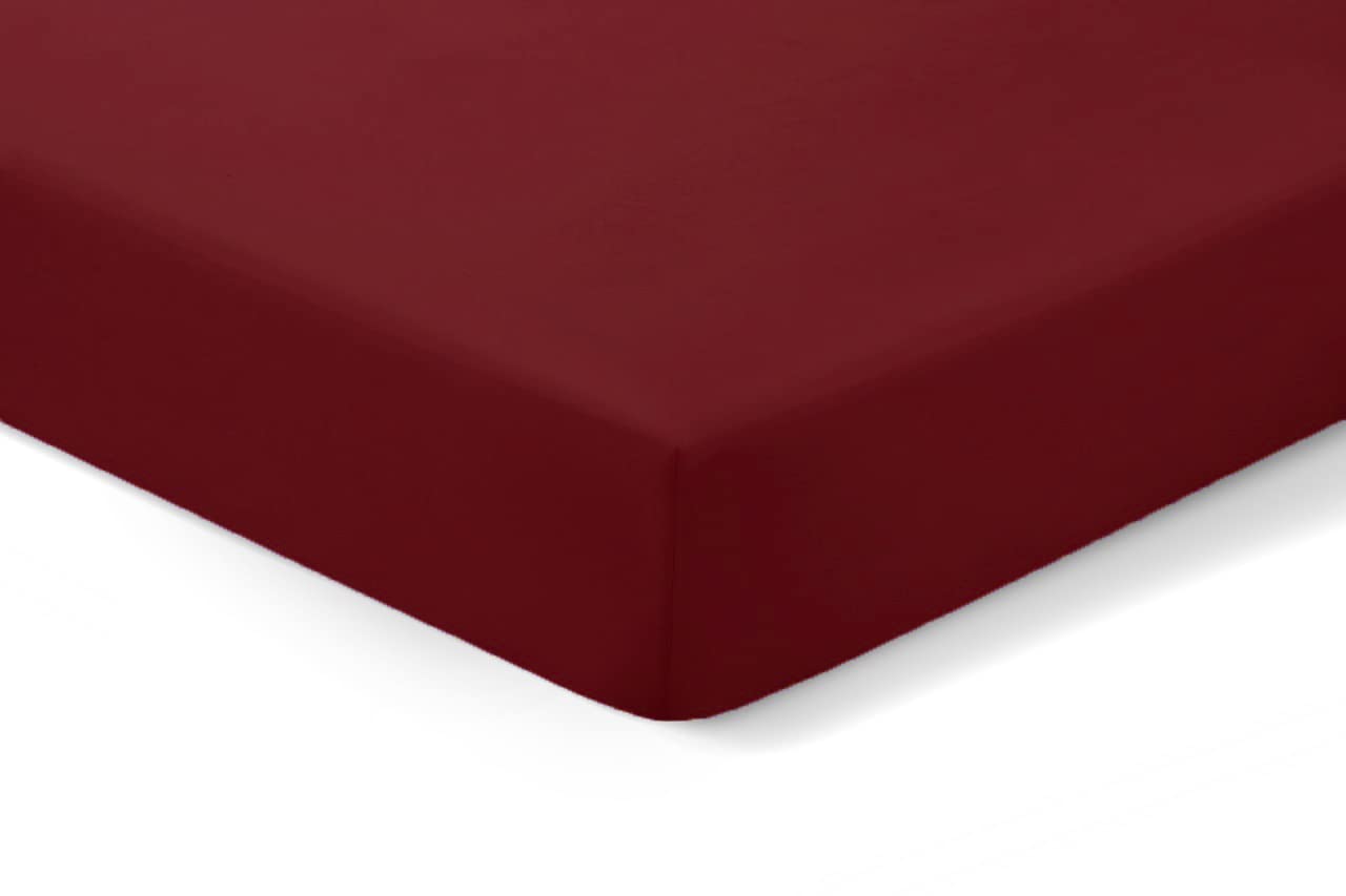 Amigozone Wine Extra Deep 16"(40Cm) Non Iron Percale Pollycotton Fitted Sheets (Super King, )