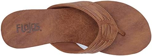 FLOJOS Women's JESS Flip-Flop Tan 7 Medium US | Image 4