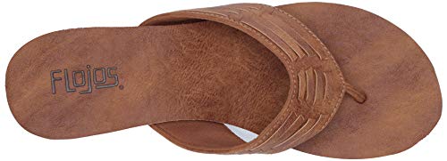 Flojos Women's Jess Flip-Flop Tan 7 Medium Us #TOP4