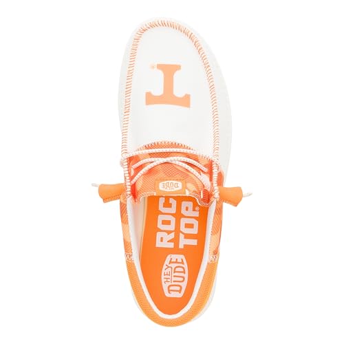 Tennessee Orange/White Wally Tri for Men by HEYDUDE shoes2
