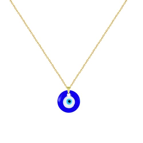 Cotigo - Collier Œil Turc Amulette de Protection Spirituelle avec Pierre Bleue – Contre le Mal de Œil | Nazar | Œil Grec | Collier de protection pour...