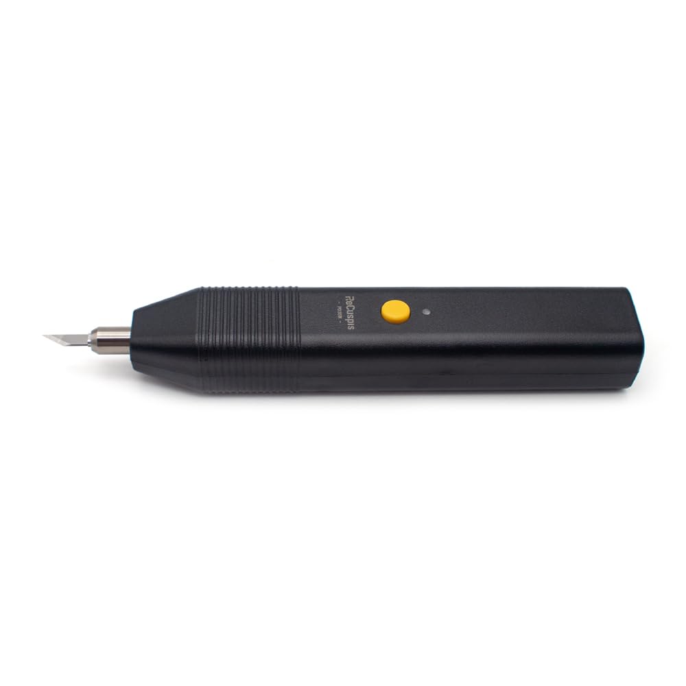 Cuchillo de Corte Ultrasónico, con 5 Cuchillas y Cargador Rápido PD, Cortador Manual Premium para Impresiones 3D/Madera/Plástico/PCB