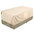 COSFLY Waterproof Patio Furniture Table Covers Durable, Rectangular Outdoor Coffee Table Covers - Fits up to 48L x 28W x 13H inches