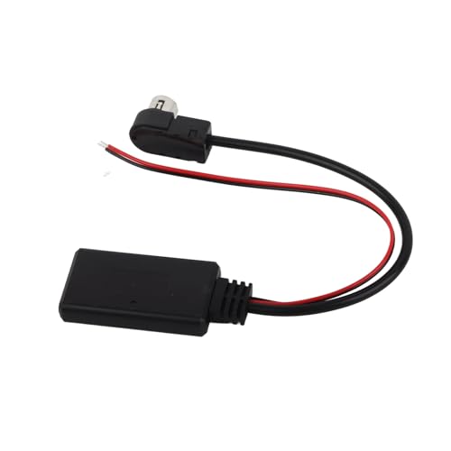 Dilwe Cable de Audio Bluetooth, Cable Adaptador Auxiliar ABS para Ainet Port KCA 121B, Cableado de Alimentación Rojo Negro, Transmisión de Música Inalámbrica, para Modelos de Radio Compatibles