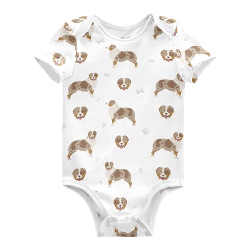 Image of vvfelixl Baby Girls' Bodysuits Black Pug White Short Sleeve Cotton Baby Clothes For Girls 0-24 Months