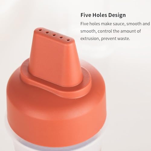Image of Plastic Squeeze Sauce Bottle With Lid - Reusable, Leakproof Squeeze Bottle - Multipurpose Sauce Bottle For Mayo, Mustard & Hot Sauce, Ketchup Dispenser Bottle (Squeeze Sauce Bottle (2 Pcs))