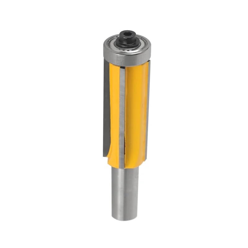 1/2/3/4 szt. 8MM 12MM UCHWYT Z4 Flush Trim Router Bit z 4 ostrzami zielony żółty frezy do drewna do frezowania drewna frez trzpieniowy(2pcs-A-Green)