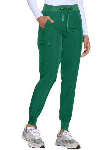 Image of COZYFIT Womens Scrub Pants - Soft Stretch Yoga Style with 5 Pockets, Slim Fit Jogger Scrubs Pants for Women