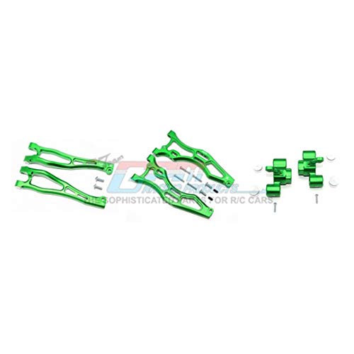 GPM Arrma 1/8 KRATON/Outcast/Notorious 6S BLX Aluminum Front Upper&Lower ARMS+Front Knuckle ARMS -22PC Set (Green)