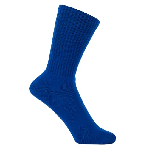 ZAKIRA Finest Combed Cotton Terry Lined Athletic Crew Socks for Men, Women - 4 Pack3