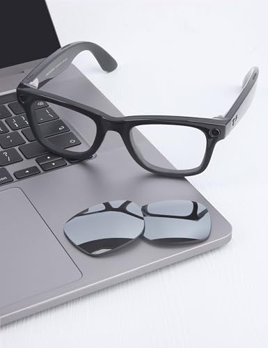 Image of Mryok Replacement Lenses Compatible with Ray-Ban Meta Wayfarer RW4006 50mm / Gen 2 RW4012 50mm Smart Glasses, HD Polarized