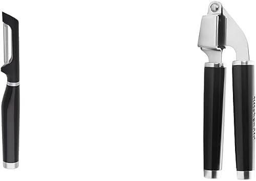 KitchenAid Classic Euro Peeler and Garlic Press Black