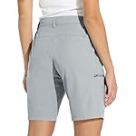Damen Shorts Wanderhose Kurze Hose Sommer Cargohose Radhose Stretch Sporthose Golfshorts Schnelltrocken Wander Outdoor Leichte Reise Shorts mit Taschen 10" – Bild 2