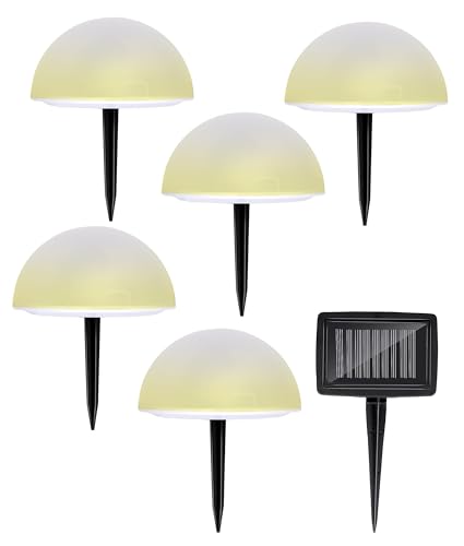 Grundig Solar Bodenleuchte – Außenlampe mit Erdspieß – Solar Laterne RGB & Warmweiß – Wetterfest IP44