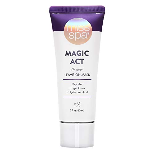 Miss Spa Face Mask Skin Care For Women, Rescue Leave-On Hydrating Hyaluronic Acid Peptides Tiger Grass Reduce Redness, Soothes Irritated Skin, Day And Overnight Face Mask Dermatologist Tested 2 Oz. #TOP4