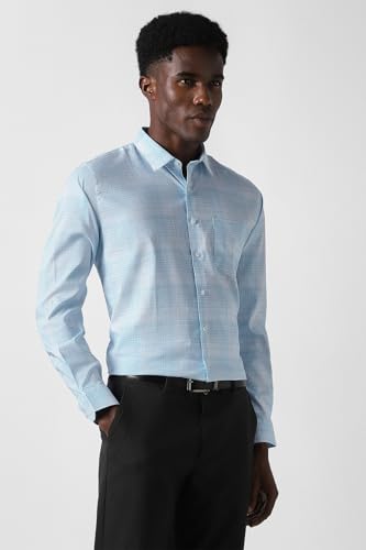 Image of Van Heusen Mens Checkered Full Sleeve Shirt | Timeless Pattern | Smart Comfortable Styling