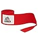 Amber Fight Gear Mexican Style 200 Inch Elastic Handwraps - Breathable, Durable, Machine Washable for MMA, Boxing, Kickboxing, Muay Thai (1 Pair, Red)