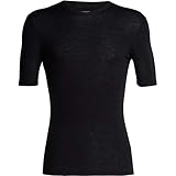 Leicht icebreaker Herren 175 Everyday SS Crewe Merino Baselayer Funktionsshirt, Black, S