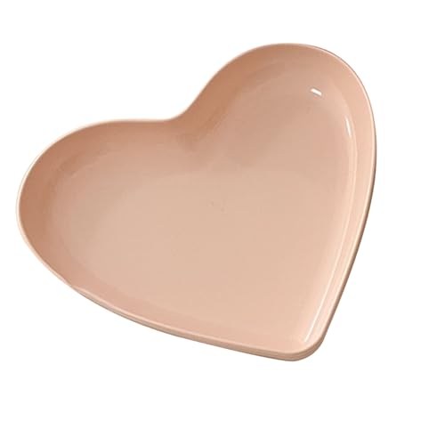 Plato para cenas de plástico forma corazón 5 unidades miniatura 6